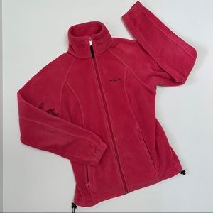 Columbia Fleece Jacket Pink/Mauve Size XS Extra Small